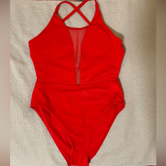 One-Piece Swimsuit - XS - Sharp Coral (Red-Orange) - Never Worn - Picture 2 of 5